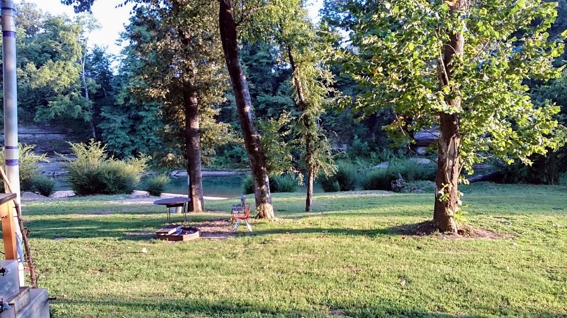 Summertime view of the campground